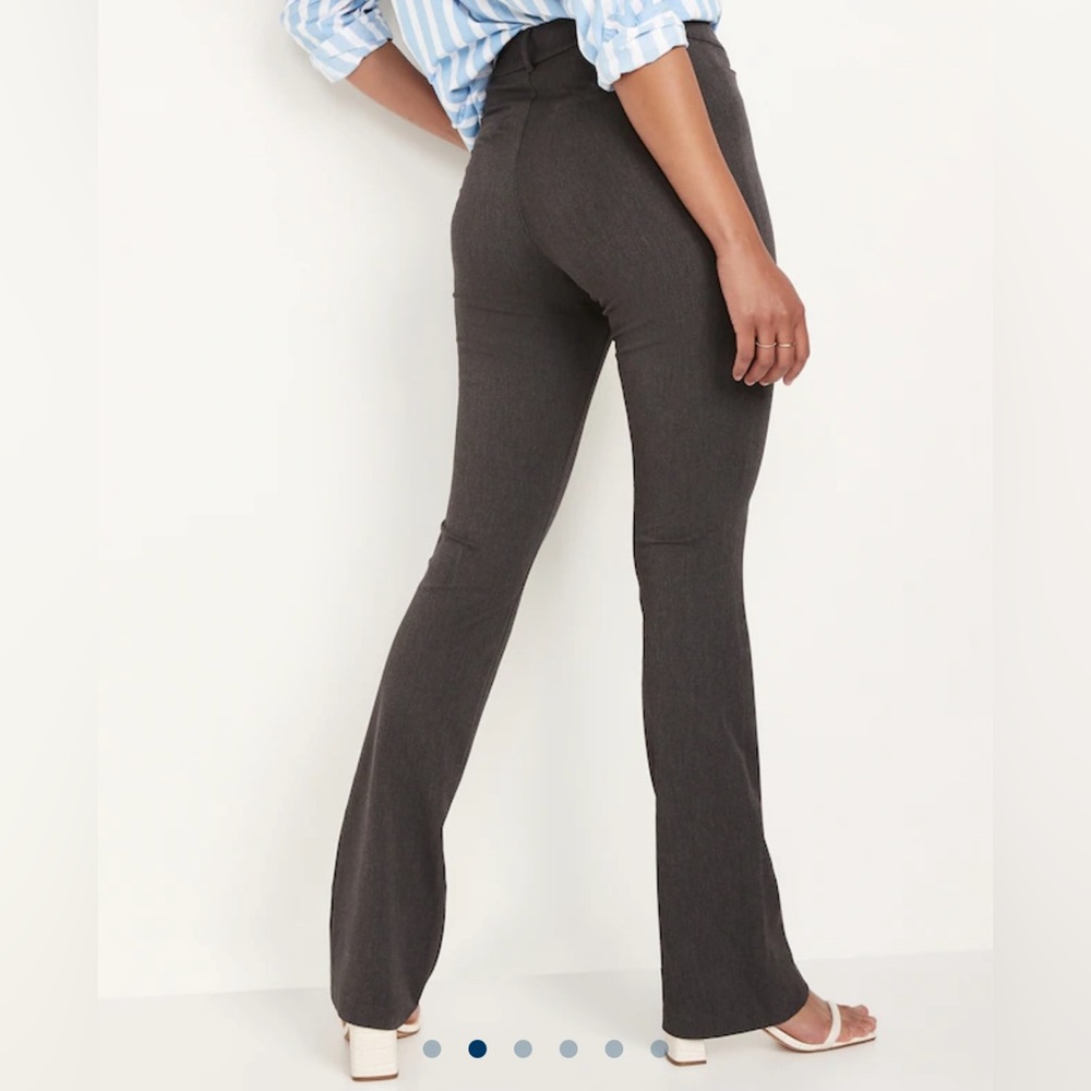 Old Navy grey Pixie Flare high rise full length size 12